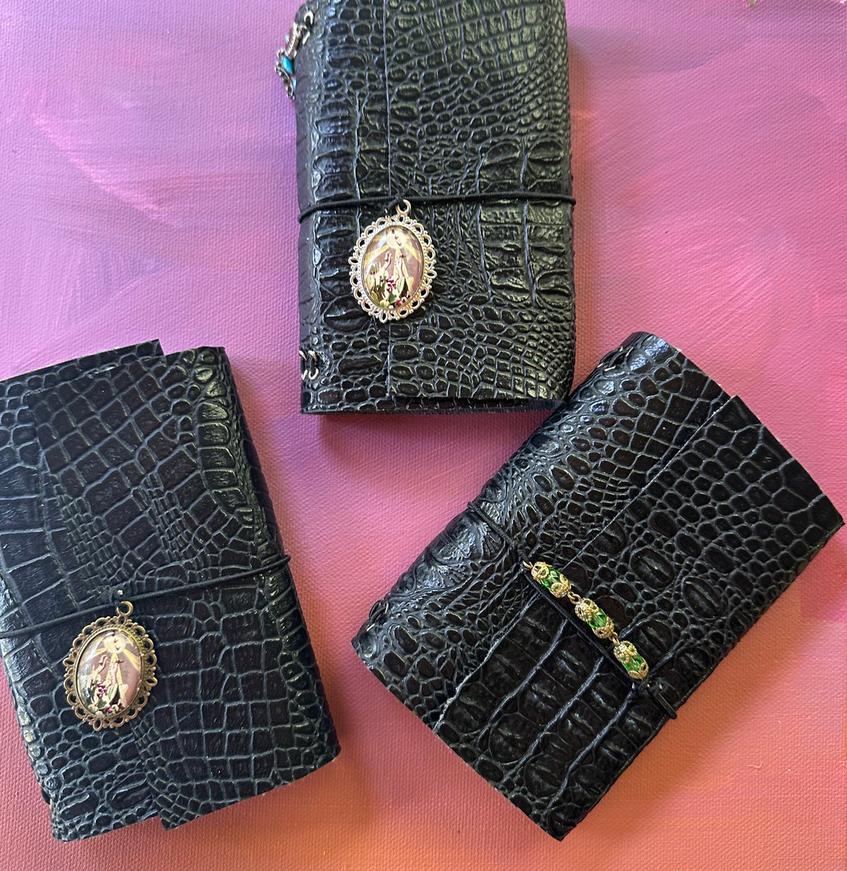 Black  Traveler Journals 5x3.5 folded