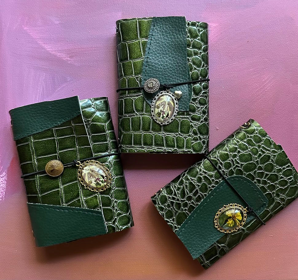 Green Traveler Journals 5x3.5 folded