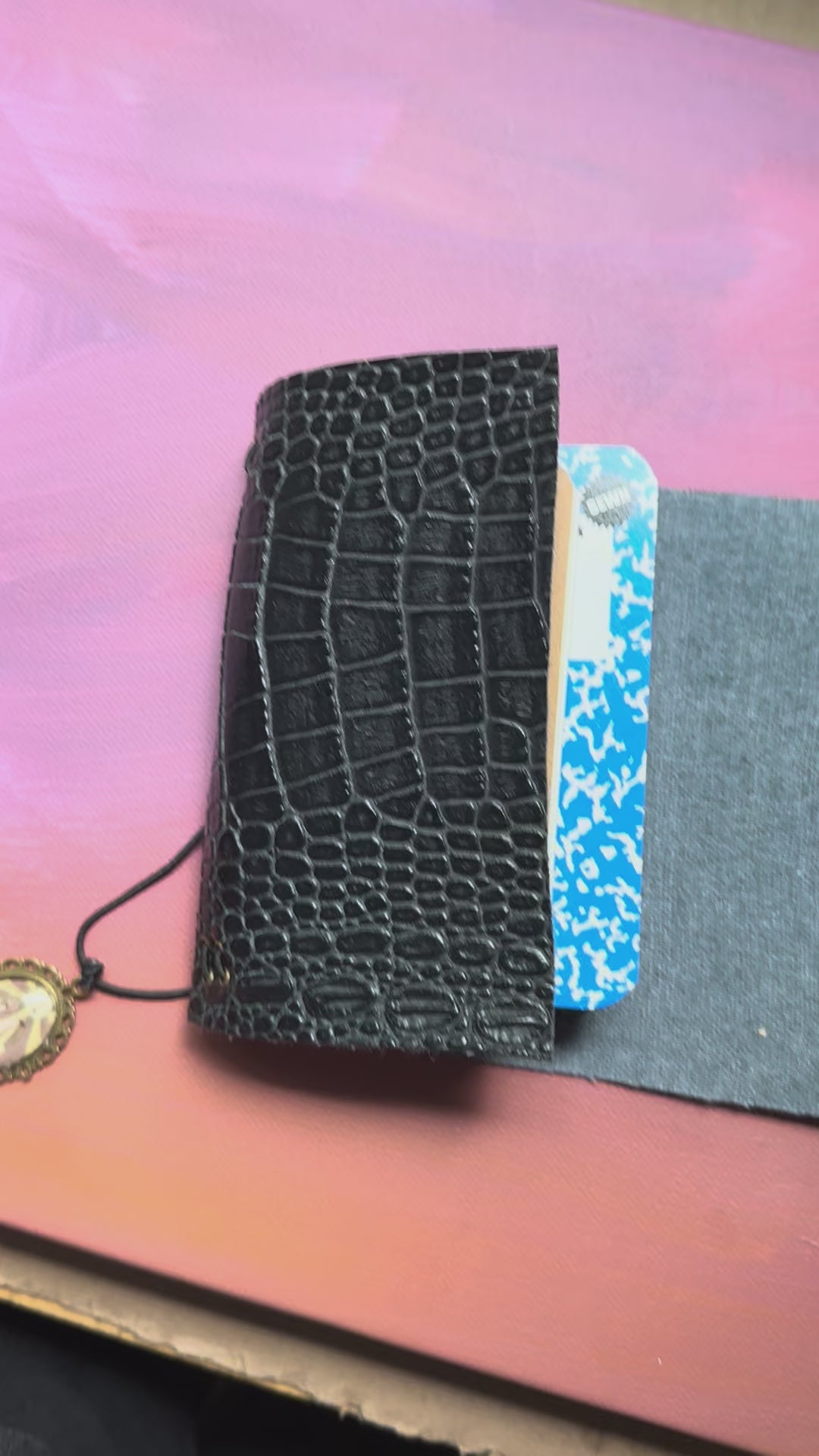 Black  Traveler Journals 5x3.5 folded